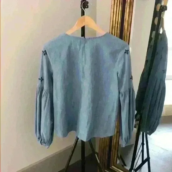 Gap Denim Shirt with Black Gems - Picture 4 of 4